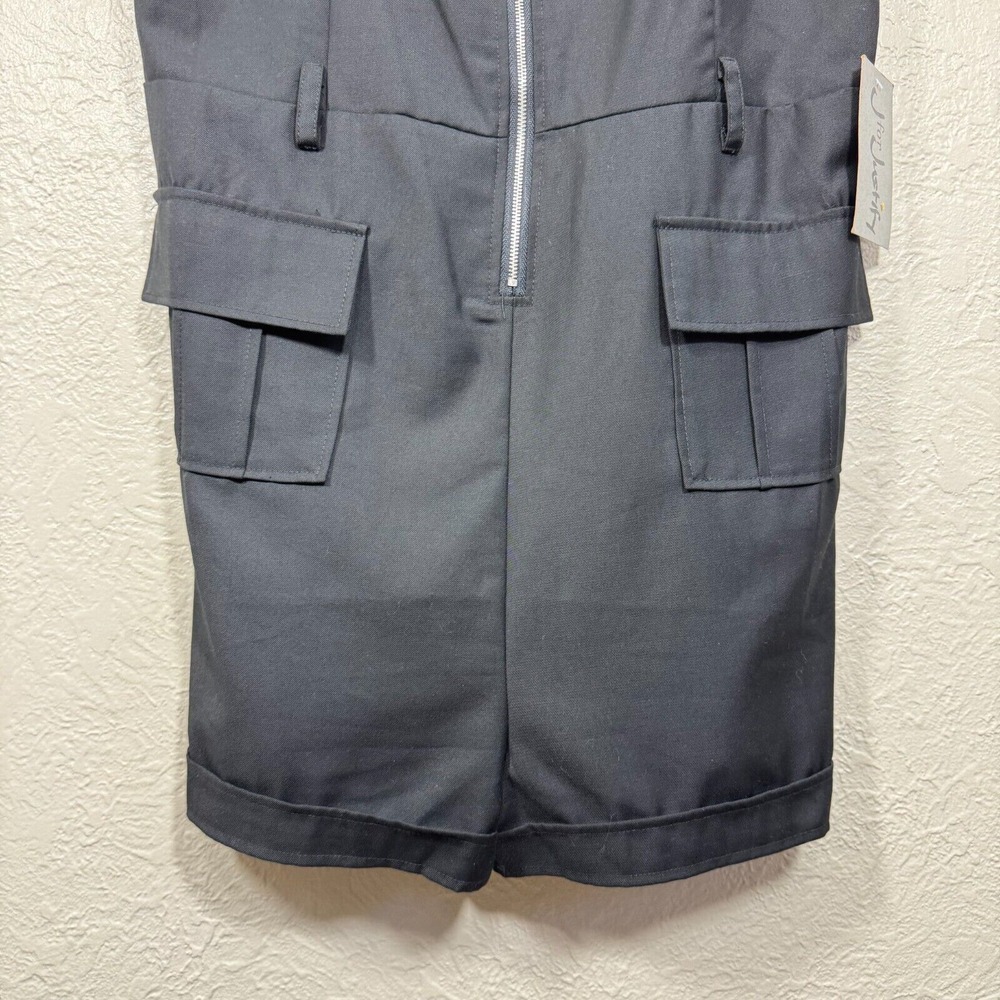 Vtg Y2K 90s Justify Romper Lg Cargo Utility Gothic Emo Street Grunge Deadstock - Picture 5 of 14